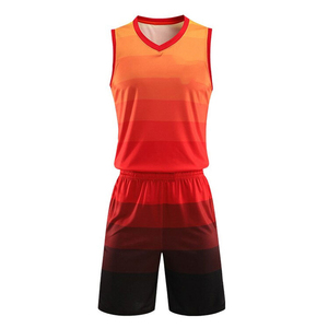 Conjuntos de Uniformes de Baloncesto con Colores Degradados, Transpirables y de Secado Rápido, con Impresión de Logotipo Personalizado - Product Image 1