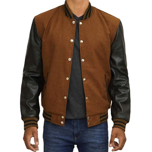 Top Selling 2024 Custom Cool Style Casual Baseball Stonefield Manufacturing Unisex Winter Varsity Geometric Patchwork <b>Stand</b> - Product Image 1