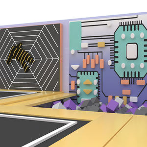 Aire de jeux souple commerciale pour enfants avec toboggan, jeu Mario, parcours ninja <span class=keywords><strong>et</strong></span> trampoline pour centre commercial <span class=keywords><strong>et</strong></span> FEC - Product Image 4