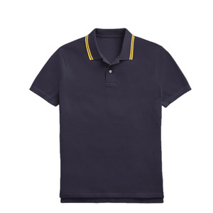 Camiseta de Manga Corta para Hombre, Estilo Casual Elegante, Antiarrugas, Lisa, Mezcla de Algodón, Tejido Jersey, 220g, Ligera, para Vacaciones de Verano - Product Image 6