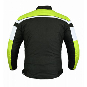 Men's Reflective Motorcycle <b>Jacket</b> Full Sleeve Windproof Color Blocked Black <b>Lime</b> <b>Green</b> Polyester All Seasons Racing Wear - Product Image 1