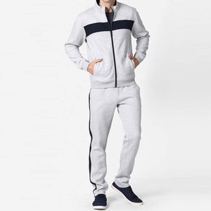Ensemble de vêtements pour hommes, sweat-shirts et pantalons, ensemble décontracté pour hommes en coton 100%, ensemble deux pièces slim fit, sweat-shirts à manches longues, couleur unie - Product Image 1