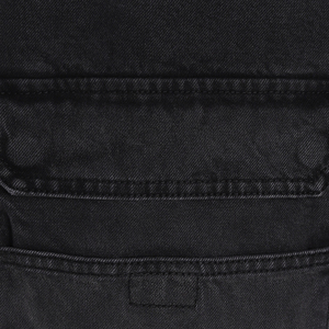 Veste en jean décontractée pour homme, 100% coton, denim noir, boutonnée, écologique, coupe-vent, durable, confortable, marque privée - Product Image 3