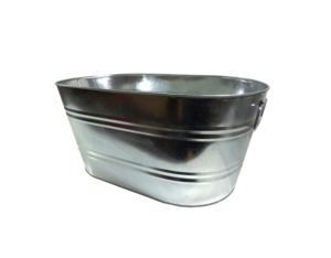 Bañera de Lujo Cuadrada de Acero Inoxidable Estilo Granja para Enfriar Vino, Cerveza y Refrescos - Nevera Clásica Metálica para Bebidas - Product Image 5