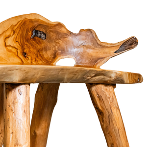 Muebles de Patio Hechos a Mano para Casa, Villa o Resort, Banco de Raíz de Teca Rústico de Lujo Premium, Asiento de Madera ARTERRA - Product Image 2