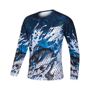 <b>Men's</b> Long <b>Sleeve</b> Fishing Shirt with Solid Quick Dry O-Neck Casual Top Blank Design 280g - Product Image 4