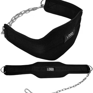 GAF High Quality Weight Lifting Dipping Training <b>Belt</b> <b>Chain</b> Neoprene Gym Fitness Workout Double Support Double Ring Heavy Duty - Product Image 6