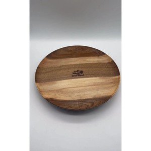 ถาดหมุนไม้แท้ลายไม้ธรรมชาติ ดีไซน์มินิมอล งานแฮนด์เมด สลักโลโก้ - Product Image 5