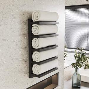 Porta toallas, toallero de hotel, organizador de baño, toallero de pared, toallero moderno, toallero de acero inoxidable - Product Image 5