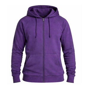 Sweat-shirts pour hommes en gros, coupe ample, fermeture éclair frontale, polyester et coton, automne, impression de logo personnalisée - Product Image 6