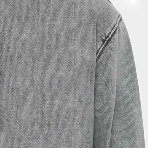 เสื้อฮู้ดดี้สตรีทแวร์ขนาดใหญ่พิเศษ ดีไซน์แบบฟอกสีด้วยเทคนิค Acid Wash ผลิตจากผ้าฝ้ายคุณภาพพรีเมียม - Product Image 6