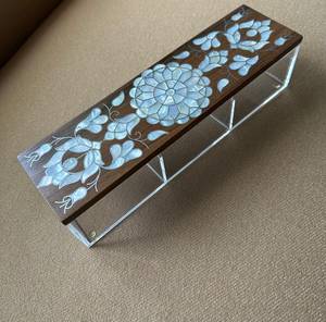 CrescentOak Caja de Perlas Artesanal de Madera con Nácar y Acrílico, Soporte para Dulces para el Ramadán, Mesas de Iftar e Interiores de Lujo - Product Image 3