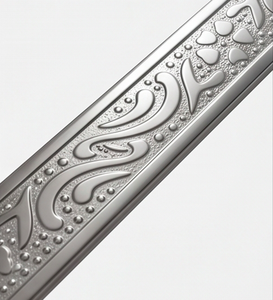Ensemble de couverts en métal traditionnel avec motif floral en relief, finition miroir haute brillance, résistant à la rouille, pour mariage et repas - Product Image 2