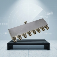 Répartiteur de puissance N-Femelle 8 ports, diviseur de signal RF 8 voies, diviseur de puissance coaxial 50 Ohm pour réseaux de distribution RF haut débit