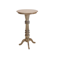 Tabouret de table basse décoratif pour salon, design moderne, bois d'acacia, finition naturelle, hauteur réglable, utilisation à domicile, hôtel, chambre.