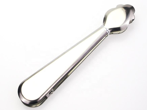 Pince à glace en acier inoxydable de 7 pouces, poignée sécurisée, pour boules de glace géantes, cubes de glace géants, en métal, pour bar à café - Product Image 3