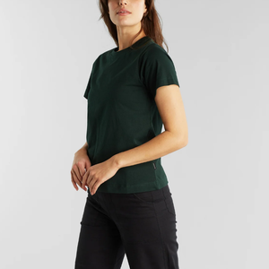 Nouvelle Arrivée T-shirt d'été pour femme, design personnalisé, col rond, manches courtes, 100% coton, coupe ajustée, séchage rapide, respirant - Product Image 3