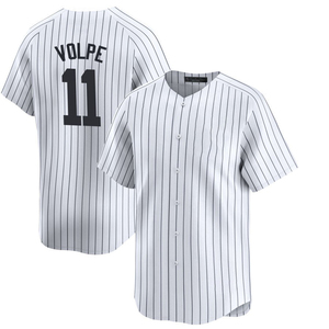 เสื้อเบสบอลทีมชาย นิวยอร์ก โฮม ลิมิเต็ด รุ่นปี 2025 แบบสั่งทำพิเศษ ไซส์พลัส พร้อมโลโก้ปัก ลายเย็บสีขาว - Product Image 4