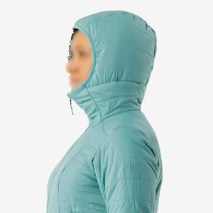 High Quality Women's Knitted Lightweight Puffer Hooded Jacket Winter Bomber <b>Coat</b> <b>Zipper</b> Button Breathable Autumn Casual - Product Image 6