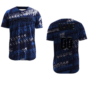Maillot de baseball en polyester pour homme avec pantalon, personnalisable avec nom et numéro, impression par sublimation, respirant, uniforme adulte - Product Image 3
