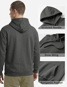 Sudaderas con Capucha de Alta Calidad Unisex, Sudaderas Extra Grandes de Forro Polar Grueso, Sudaderas con Capucha Personalizadas con Logotipo Estampado para Hombre - Product Image 5