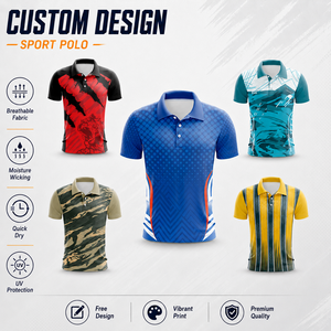 Camiseta Polo de Manga Corta Personalizada OEM, Ropa Deportiva de Secado Rápido, para Exposiciones, Ferias Comerciales, Eventos de Voluntariado, Producción en Masa para Equipos - Product Image 1