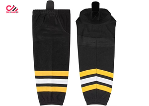 Chaussettes d'entraînement pour équipe de hockey sur glace de qualité supérieure, produits de sport de plein air, chaussettes personnalisées avec nom d'équipe, taille personnalisée, couleur personnalisée - Product Image 4