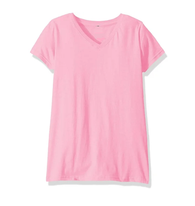 Camisetas de Primera Calidad, Diseño Personalizado, Camiseta Negra de Algodón Puro y Poliéster, Cuello en V, Cómoda, de Manga Corta para Mujer - Product Image 5