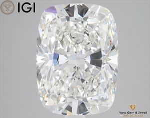 เพชรทรงคุชชั่น สี F ความสะอาด VS2 น้ำหนัก 5.01 กะรัต เพชร CVD ผลิตในห้องปฏิบัติการ พร้อมใบรับรอง IGI สำหรับการออกแบบเครื่องประดับแฟนซี - Product Image 1