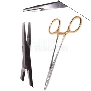 Ensemble de pinces à extensions de cils en acier inoxydable rose chirurgical avec revêtement diamanté, certifié CE, de la marque Hasni - Product Image 5