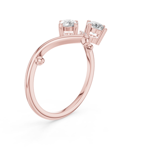Anillo de Compromiso para Mujer con Diamante Sintético Cultivado en Laboratorio, Corte Brillante Aurum Diam, Color E, Certificado EGL, Plata 925, Lujoso para Boda - Product Image 6