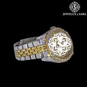 Montre-bracelet élégante pour femme en acier inoxydable, très demandée, avec lunette en cristal étincelant, idéale pour les soirées et le quotidien - Product Image 1
