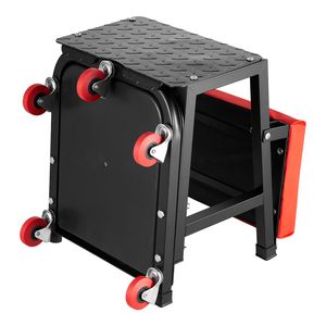 300 Lbs Capacity Mechanic <b>Stool</b> with Tool Tray 360 Degrees Swivel Rolling <b>Workshop</b> Seat for Garage Work Auto Repair Tool - Product Image 4