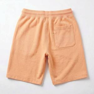 Pantalones cortos tipo Bermuda de algodón de color sólido para hombre, con cintura con cordón, estilo casual, tiro medio, tela transpirable de punto, con bolsillos. - Product Image 3