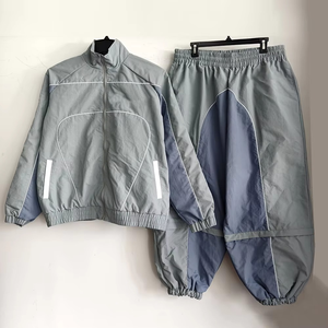 Custom Logo Two Piece Sets <b>Track</b> Suits Nylon Pants Baggy Sweat Tracksuit Manufacturer <b>Jacket</b> Own Windbreaker Tracksuits <b>for</b> <b>Men</b> - Product Image 1