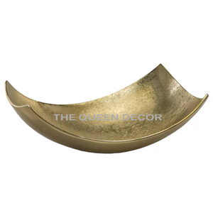 Modern Style Aluminum Metal Unique Shape Gold Plated Decorative Bowl Japanese Best Selling Creative Handcrafted - Product Image 1