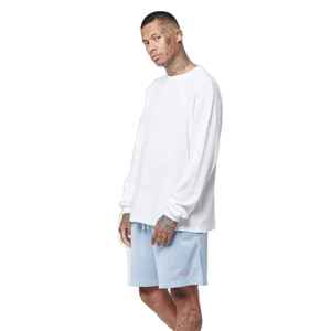 T-shirts pour hommes à manches longues en tricot gaufré, design 2026, 100% coton pur, vêtements thermiques, vêtements décontractés - Product Image 2