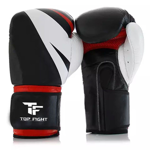 Gants de boxe en cuir véritable pour adultes unisexes, avec support de poignet Velcro, pour Kickboxing, Muay Thai, MMA - Product Image 6