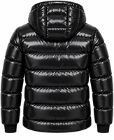 Vestes à bulles personnalisées en polyester/nylon, streetwear homme, vestes matelassées brillantes et chaudes.
