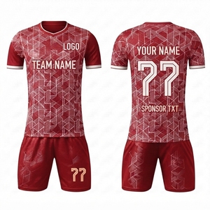 เสื้อฟุตบอลขายส่งคุณภาพสูง เสื้อทีมฟุตบอล โพลีเอสเตอร์ 100% แห้งเร็ว แขนสั้น คอกลม พิมพ์ลายดิจิทัล รับสั่งทำ - Product Image 1