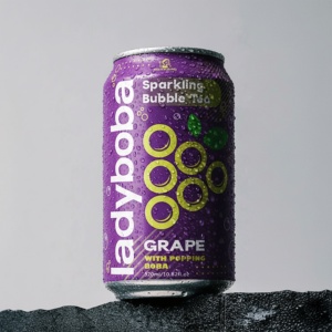 ชาไข่มุกปรุงรสพีช/องุ่นแบบกระป๋อง 310 มล. พร้อมซอง  วันหมดอายุ 18 เดือน - Product Image 3