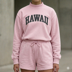 Conjunto de Pantalones Cortos y Top de Cuello Alto para Mujer, Colección Radiance Winter, Atuendo Coordinado, Cómodo, Suave, Cálido, Elegante y Práctico para el Día a Día - Product Image 1