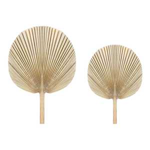 Éventails en feuilles de palmier personnalisés avec tiges, grandes feuilles de palmier séchées naturelles, décoration en herbe de la pampa, bouquet de fleurs tropicales de palmier - Product Image 5
