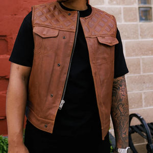Chalecos de Cuero Personalizados para Motociclistas 2026, Chaleco de Cuero Norteamericano de Alta Calidad, Nuevo Chaleco de Motociclista 2026, Chaleco de Cuero Casual - Product Image 4