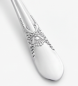 Ensemble de couverts classiques plaqués argent avec manches ornées, fourchette, cuillère, compatibles lave-vaisselle, couverts en métal pour la cuisine - Product Image 5