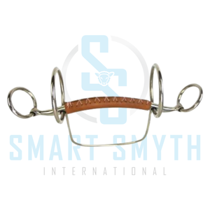 Bocado para Caballo de Primera Calidad, Cubierto de Cuero, de Acero Inoxidable, para Entrenamiento Ecuestre, para Uso Profesional en Equitación y Conducción - Product Image 3