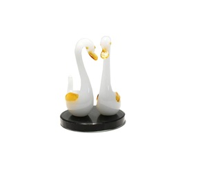 Glass Decor Items for Living Room Glass <b>Animal</b> Figurines Blue Green Gradient <b>Crystal</b> Bird Figurine Decorative Collectibles - Product Image 3