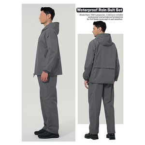 Top quality Men Windbreaker Suit New Casual Style Windbreaker Spring Windproof Nylon Fabric Zipper Closure Men Windbreaker Suit - Product Image 3