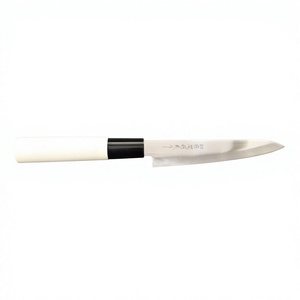 Cuchillo Japonés Nikken Tsubazo para Sashimi, Hecho a Mano, Hoja de Acero Inoxidable, Mango de Madera, Acabado Pulido - Product Image 1