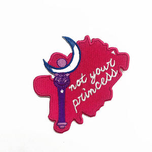 Personalized Embroidered <b>Patches</b> Wholesale Iron On Woven Sew On Applique Embroidery Badges for Hoodies Jackets Hats <b>Bags</b> Shirts - Product Image 1